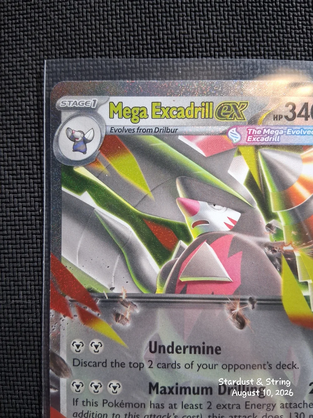 Pokemon Drilbur Mega Excadrill ex 103 And 065 Card Lot Set Pack To Sleeve/LP